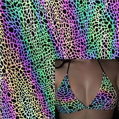 Vikerkaare trükkimine helkurkangas